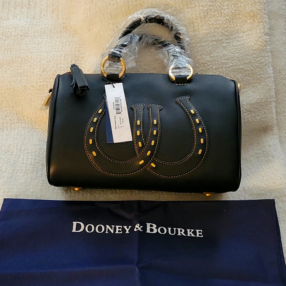 Dooney & Bourke Western smooth leather Olivia Satchel handbag.